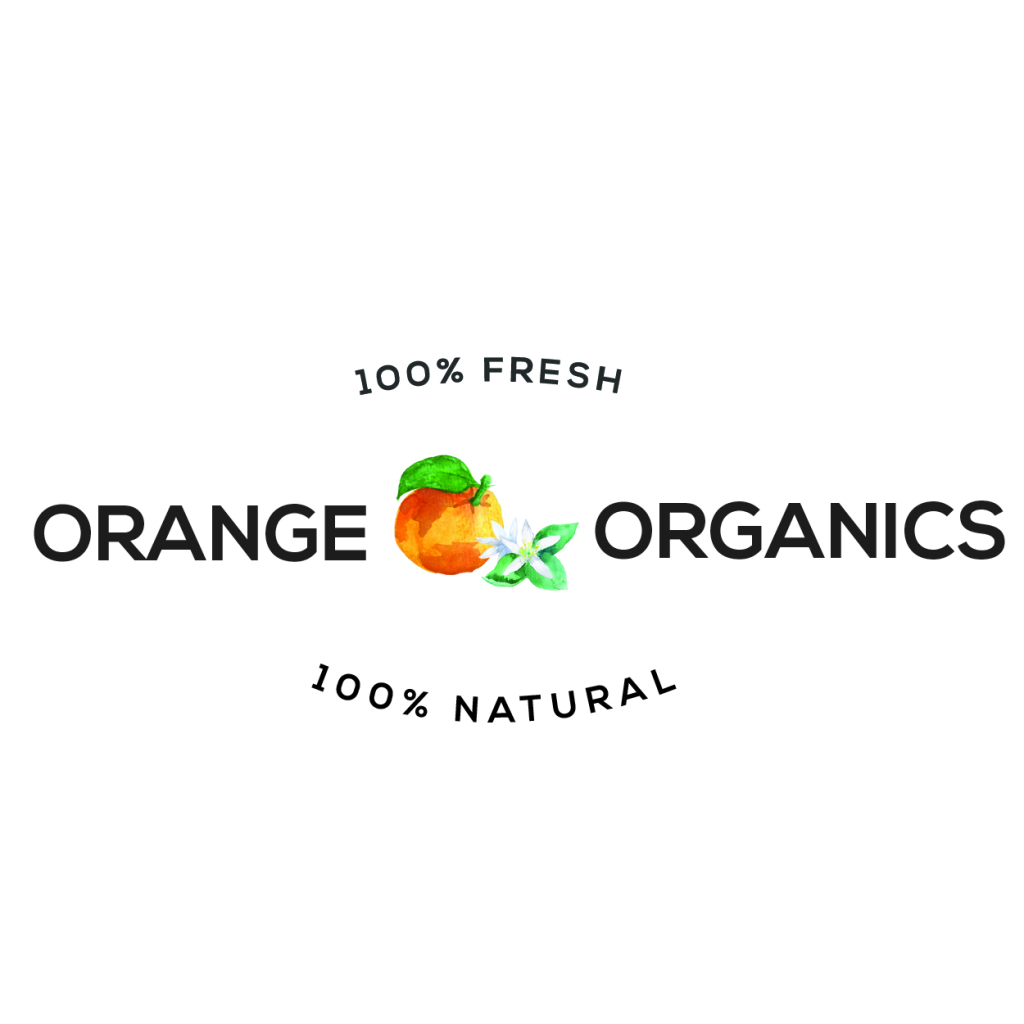 orange organics logo design